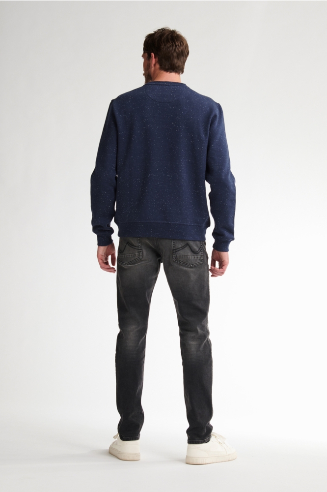 SWEATER ROUNDNECK MELANGE M 3050 SWR346 5090 Deep Capri